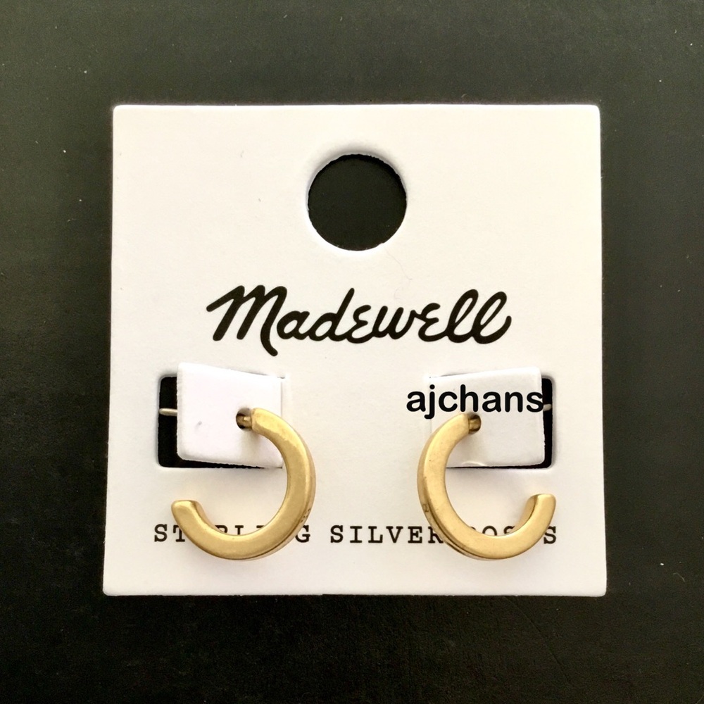 Madewell Gold Open Hoop Earrings